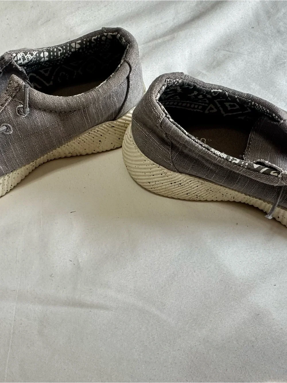 Crevo boys Casual Gray Canvas Boat Shoes